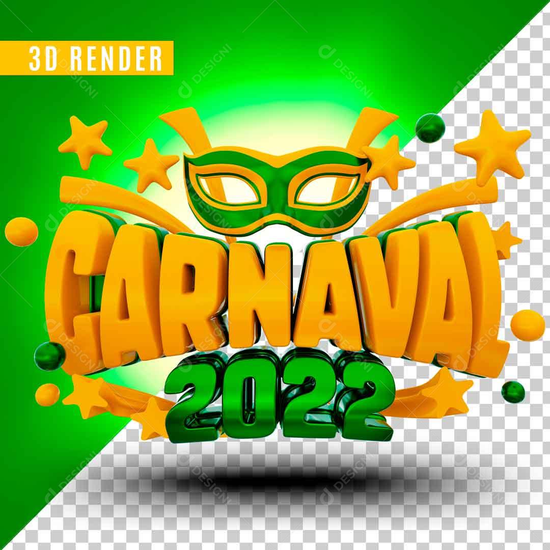 Selo 3D Azul Para Composição Ofertas De Carnaval 2022 PSD Editável