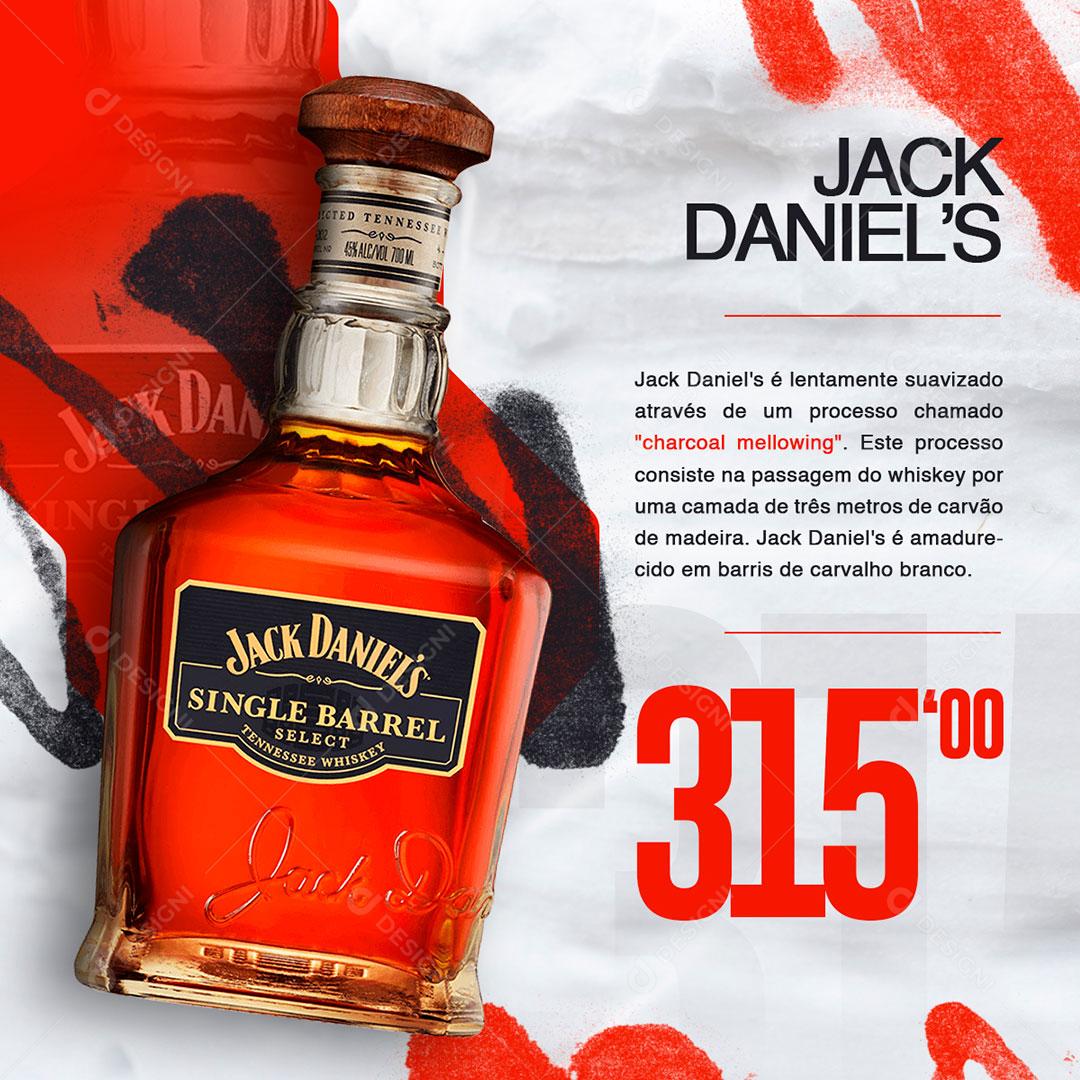 Social Media Distribuidora Jack Daniel´s Social Media PSD Editável
