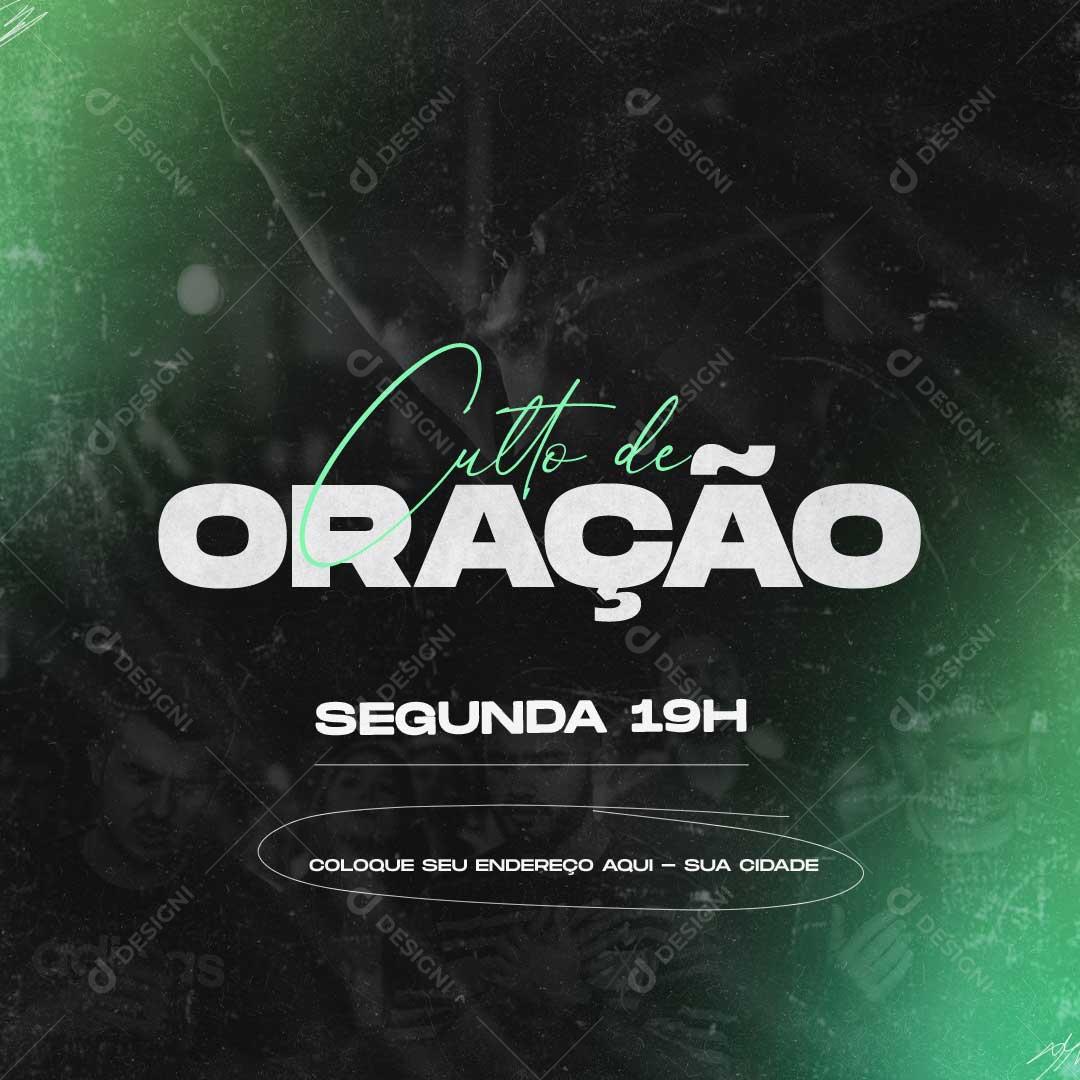Culto de Oração Social Media PSD Editável