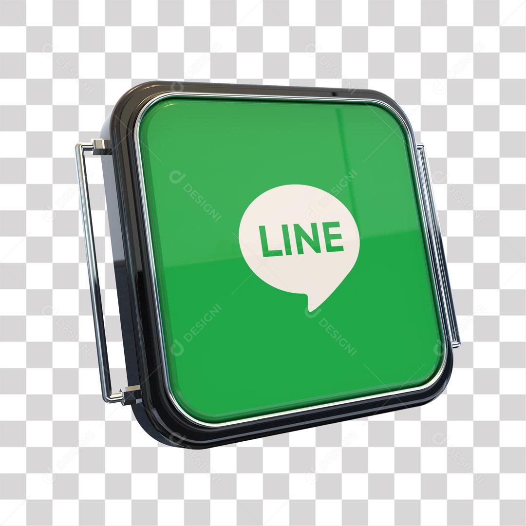 Ícone Line 3D Para Composição PNG