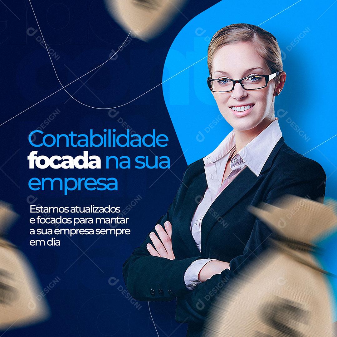 Social Media Contabilidade Focada Na Sua Empresa PSD Editável