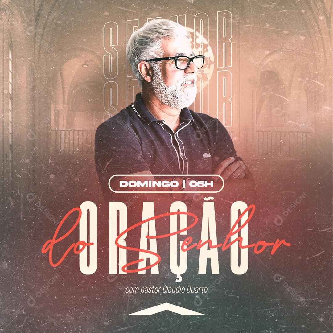 Social Media Gospel Oração do Senhor PSD Editável