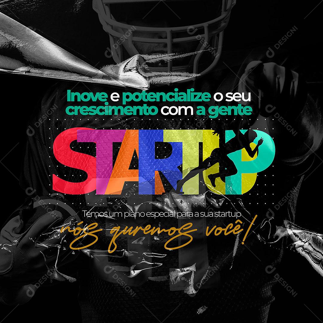 Social Media Marketing Digital Sratup PSD Editável