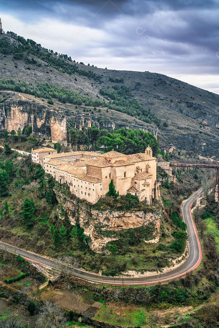 Vista Panorâmica da Cidade de Toledo na Espanha Com a Catedral e o Alcazar Imagem JPG