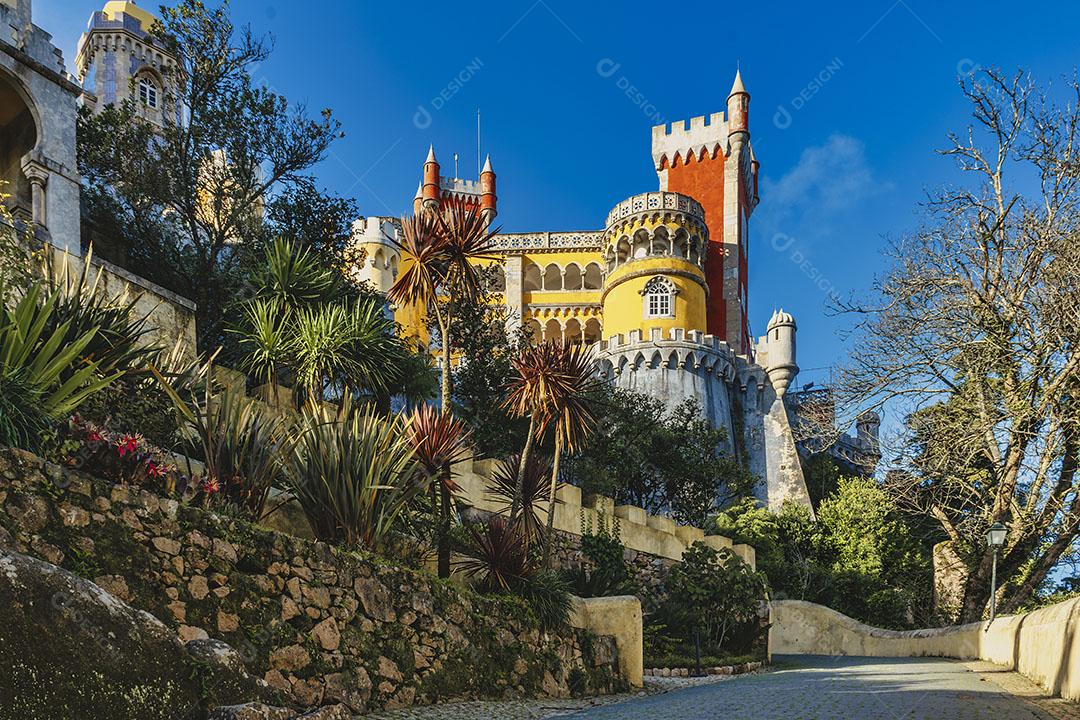 Palácio da Pena Em Sintra Portugal Património Mundial Imagem JPG