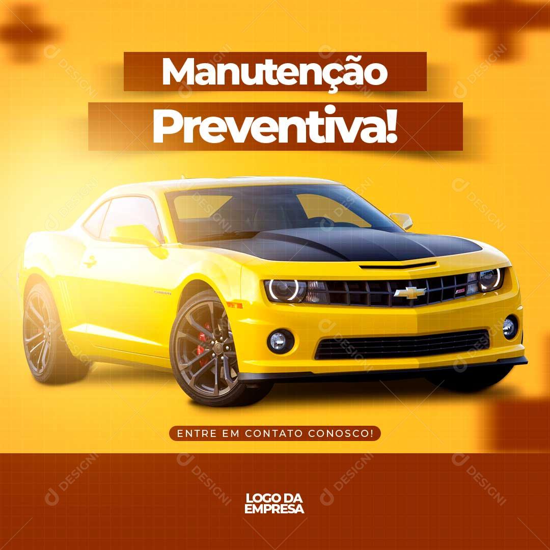 Manutenção Preventiva Do Seu Carro Social Media PSD Editável