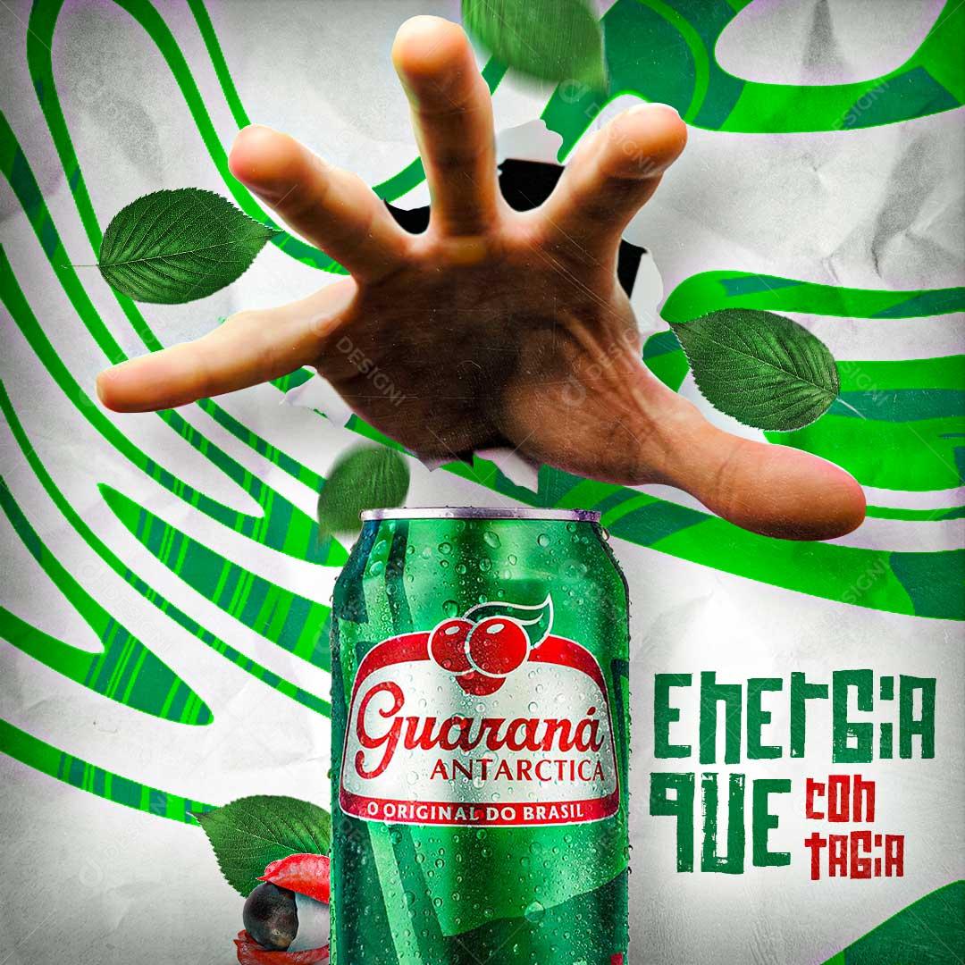 Guaraná Energia Que Contagia Social Media PSD Editável