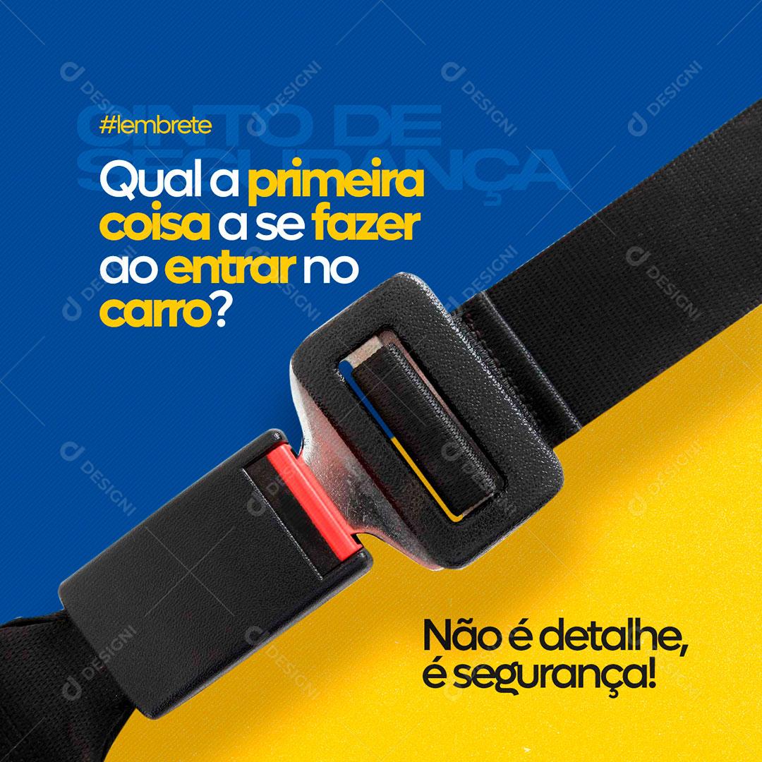 Social Media Auto Escola Qual a Primeira Coisa a se Fazer PSD Editável