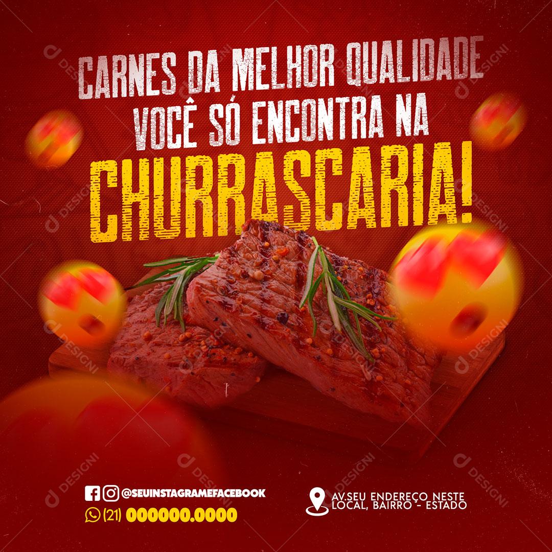 Social Media Carnes da Melhor Qualidade PSD Editável