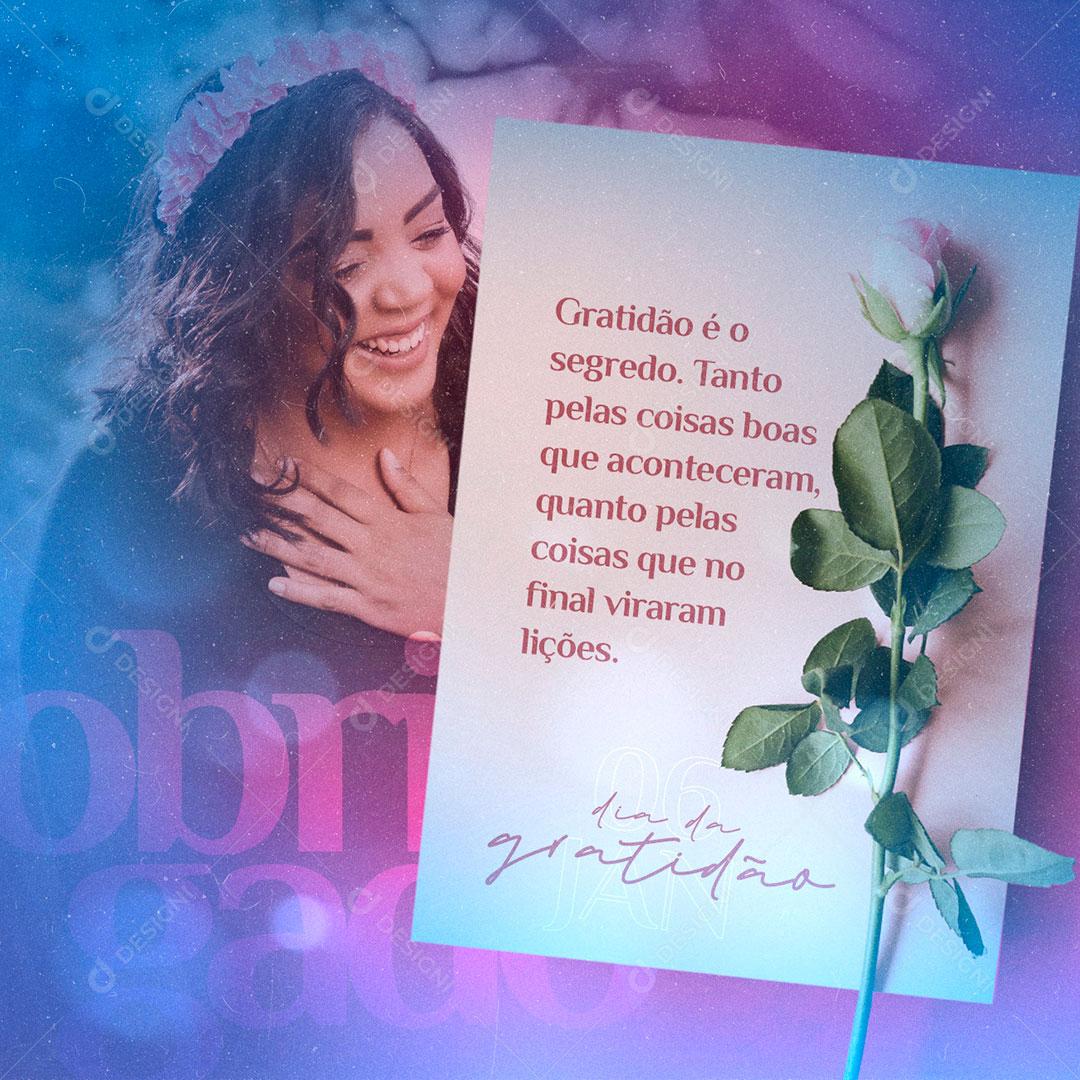 Social Media Dia da Gratidão PSD Editável