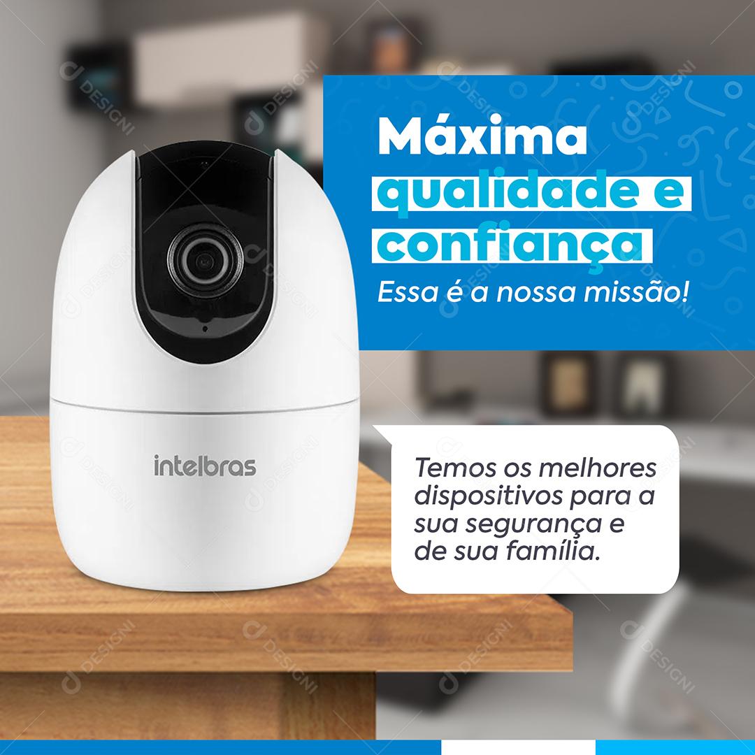 Máxima Qualidade e Confiança Social Media PSD Editável