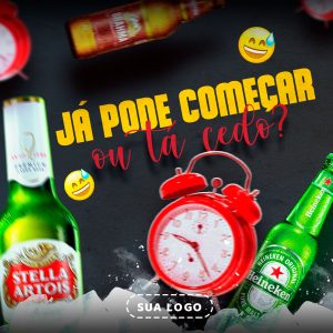 Já Pode Começar ou tá Cedo Social Media PSD Editável