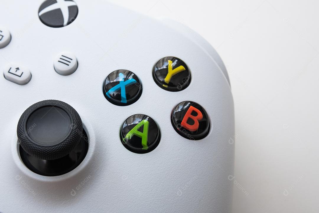 Controlador de Jogos de Última Geração Com Foco de Luz Imagem JPG