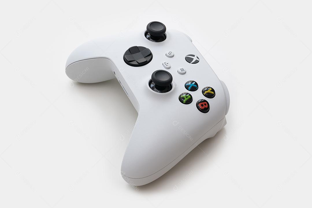 Controlador de Jogos de Última Geração Com Foco de Luz Imagem JPG