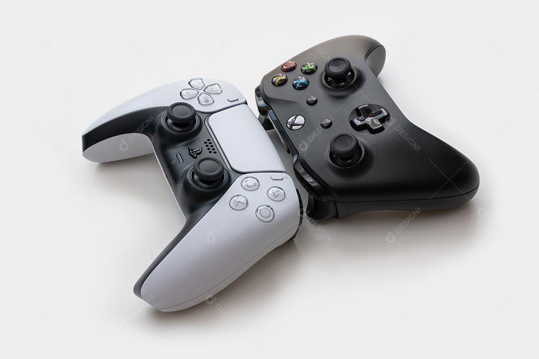 Controlador de Jogos de Última Geração Com Foco de Luz Imagem JPG