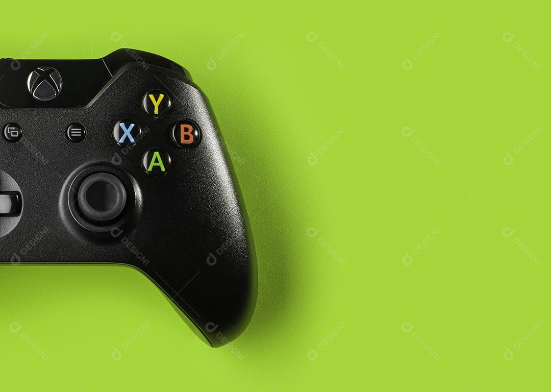 Controlador de Jogos de Última Geração Com Foco de Luz Imagem JPG