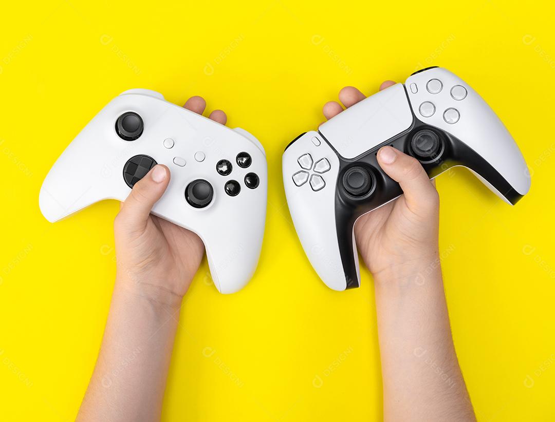 Controlador de Jogos de Última Geração Com Foco de Luz Imagem JPG