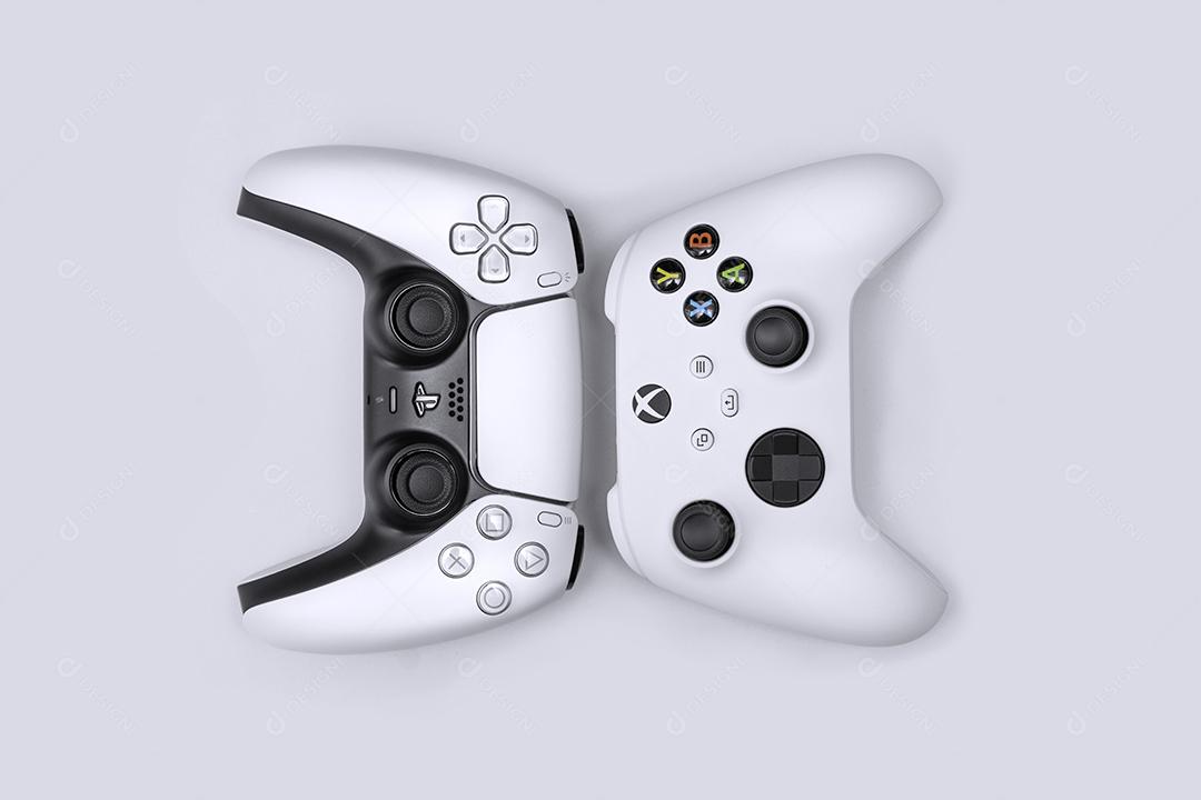 Controlador de Jogos de Última Geração Com Foco de Luz Imagem JPG