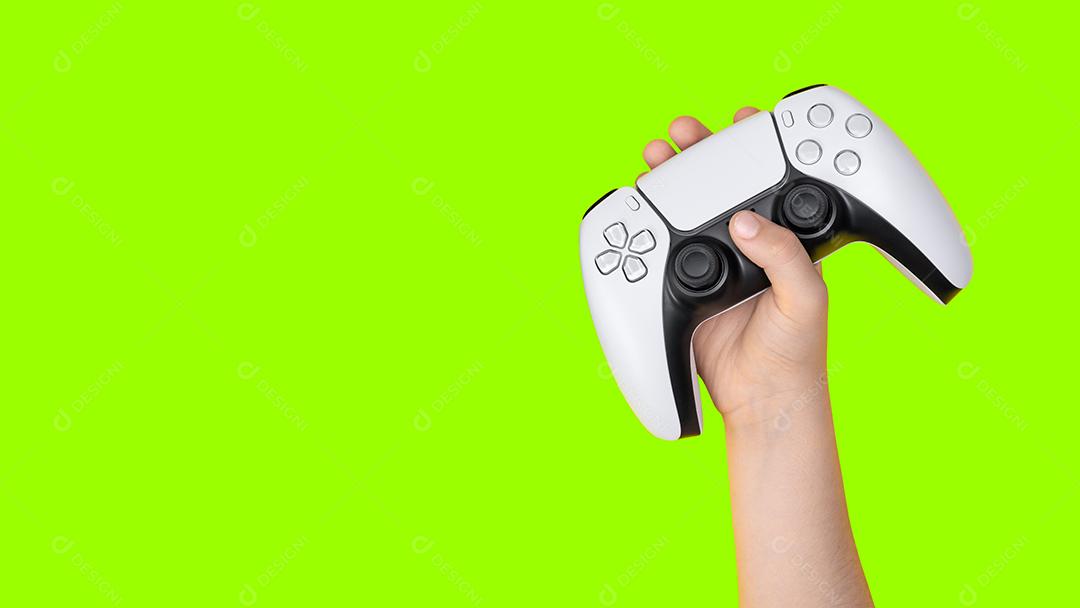 Controlador de Jogos de Última Geração Com Foco de Luz Imagem JPG