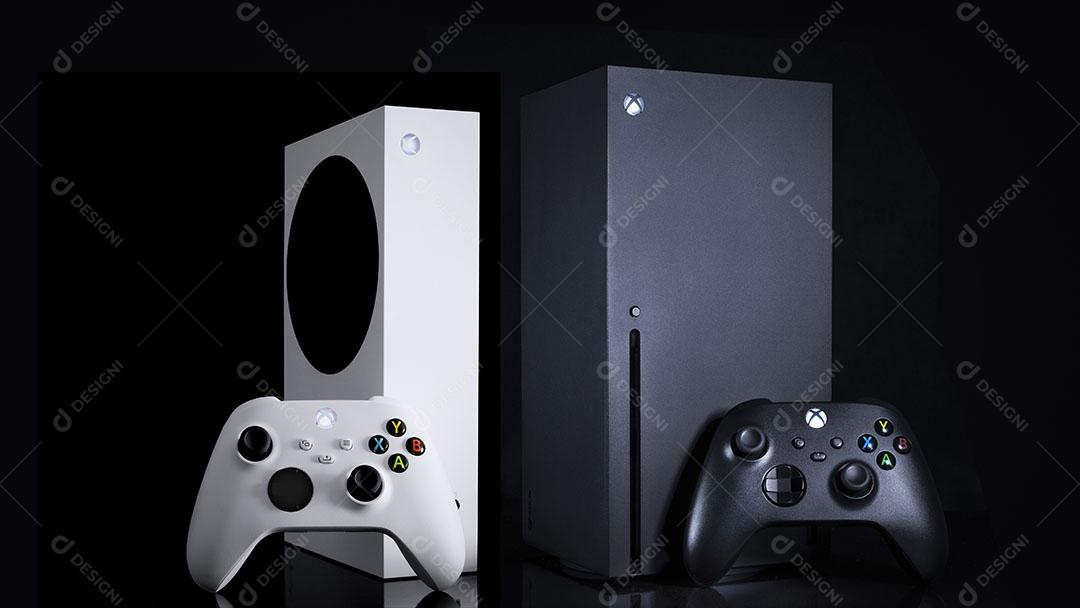 Controlador de Jogos de Última Geração Com Foco de Luz Imagem JPG