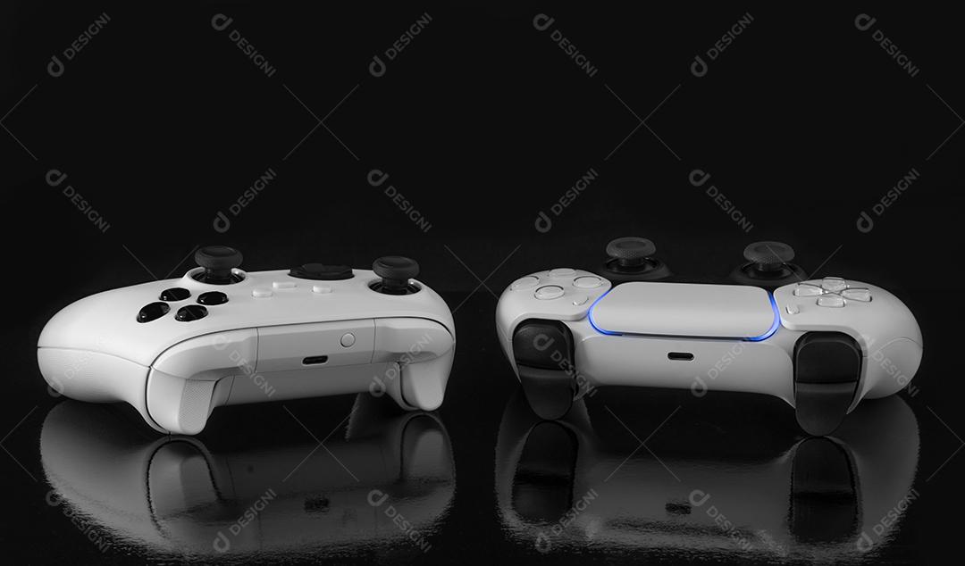 Controlador de Jogos de Última Geração Com Foco de Luz Imagem JPG