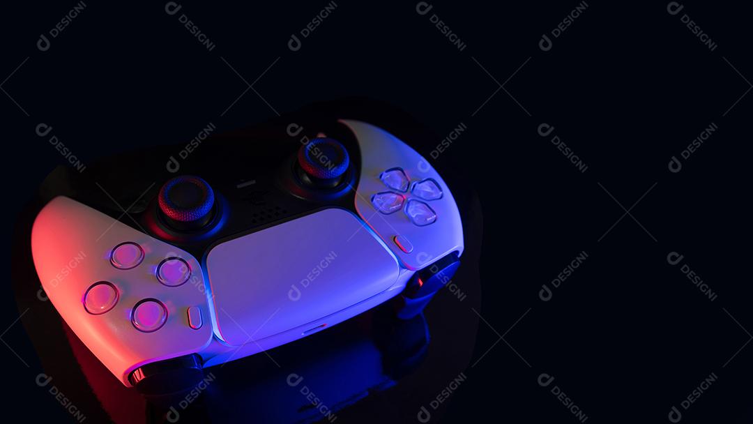 Controlador de Jogos de Última Geração Com Foco de Luz Imagem JPG