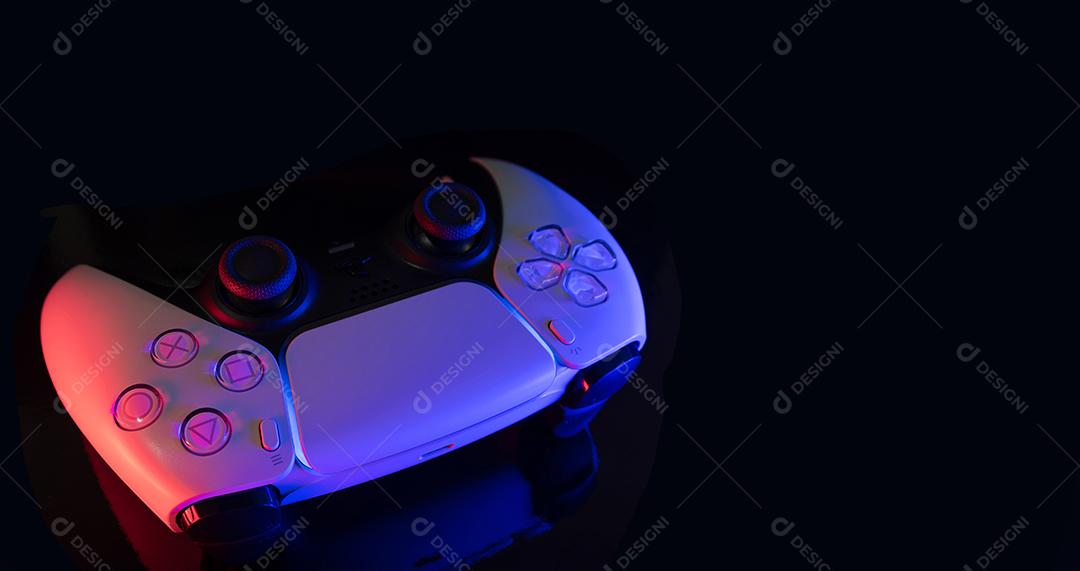 Controlador de Jogos de Última Geração Com Foco de Luz Imagem JPG
