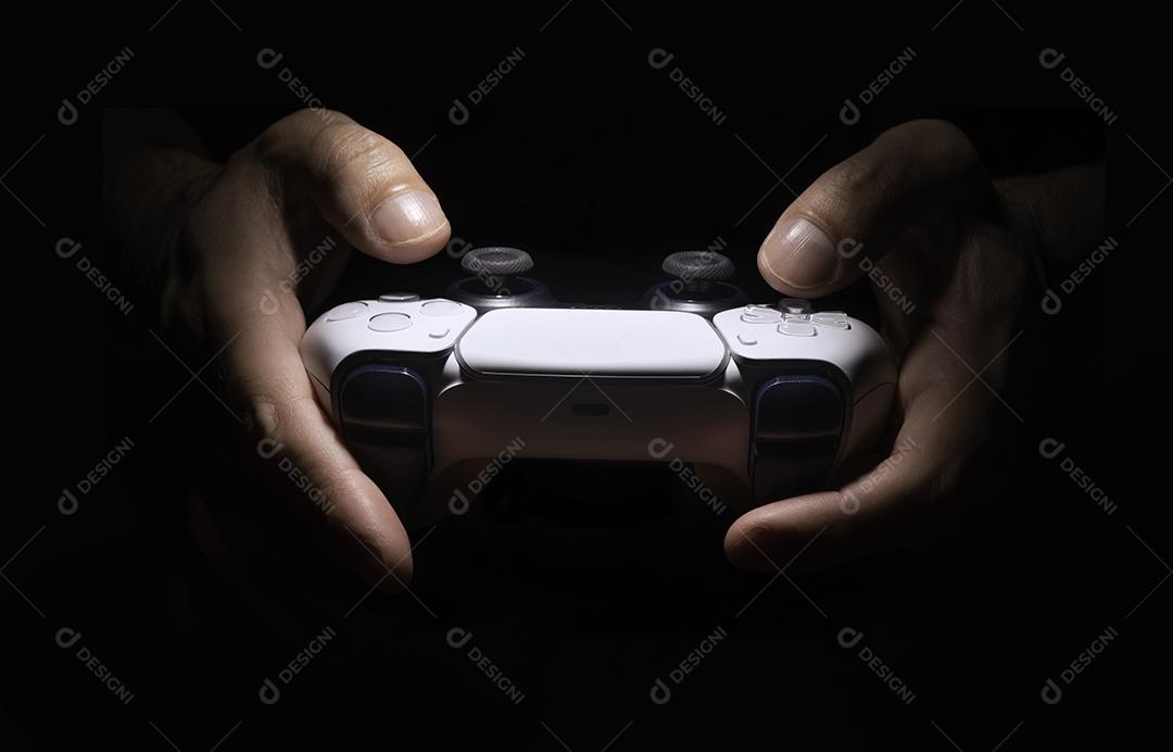 Controlador de Jogos de Última Geração Com Foco de Luz Imagem JPG