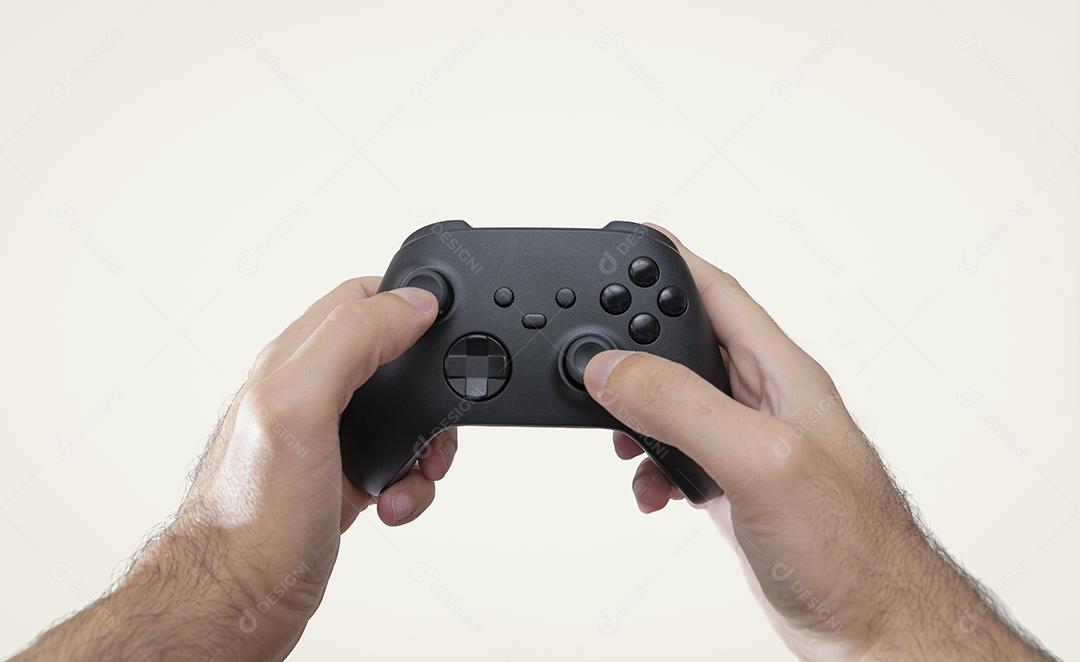 Controlador de Jogos de Última Geração Com Foco de Luz Imagem JPG