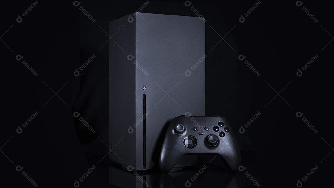 Controlador de Jogos de Última Geração Com Foco de Luz Imagem JPG