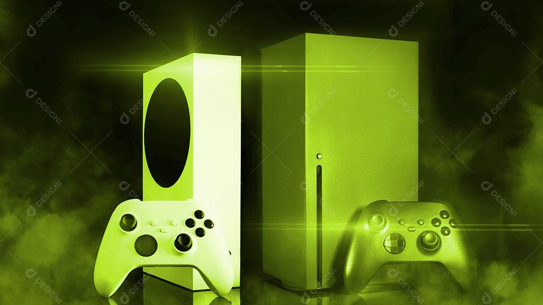 Controlador de Jogos de Última Geração Com Foco de Luz Imagem JPG