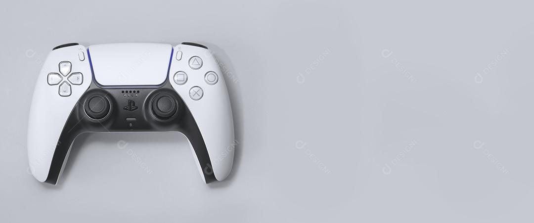 Controlador de Jogos de Última Geração Com Foco de Luz Imagem JPG