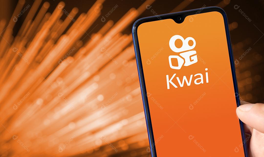 Kwai App na Tela do Smartphone Imagem JPG