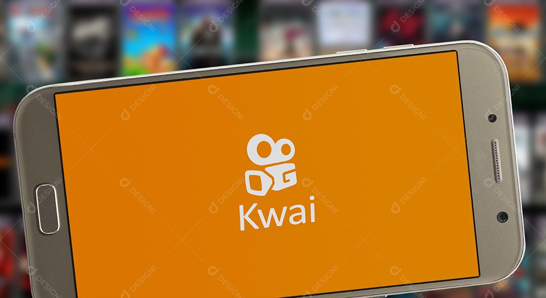 Kwai App na Tela do Smartphone Imagem JPG