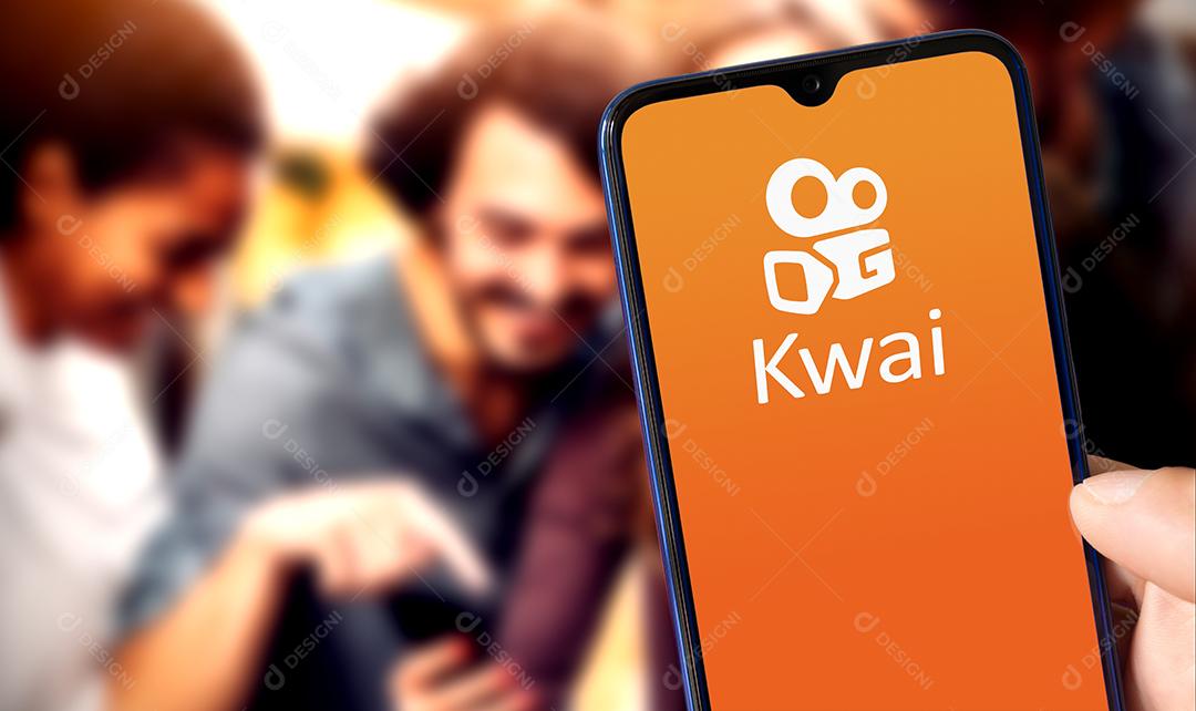 Kwai App na Tela do Smartphone Imagem JPG