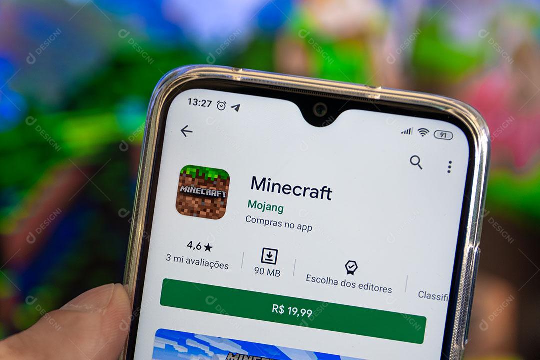 Aplicativo Minecraft na Playstore Com R$ Brasileiros Reais Imagem JPG