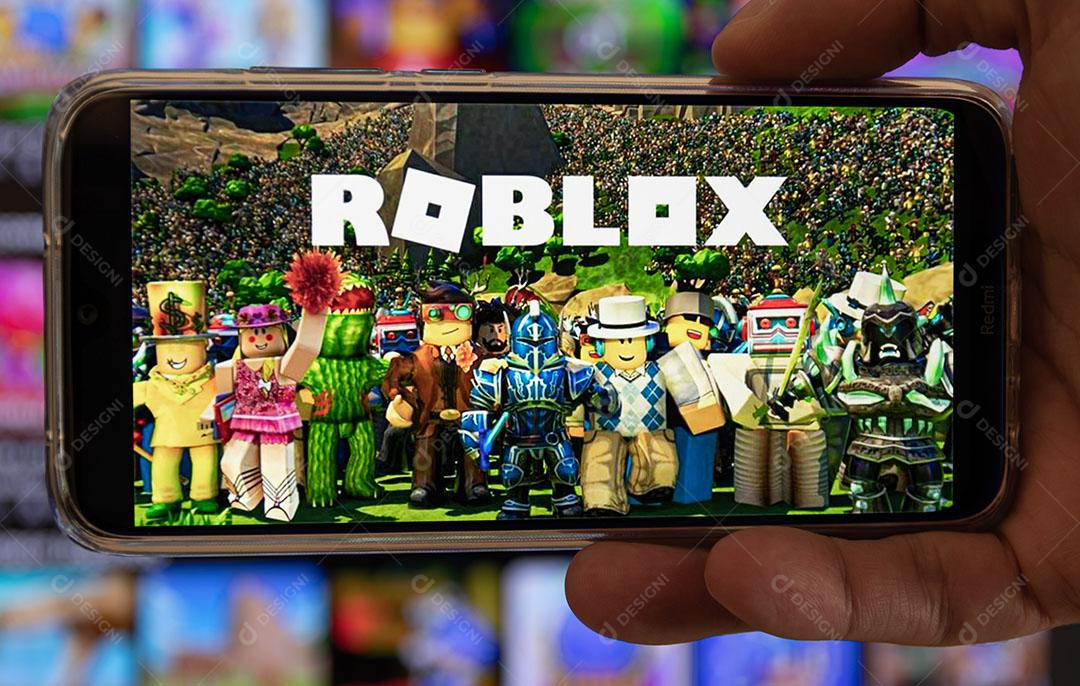 Aplicativo Roblox Rodando Em Smartphone Imagem JPG