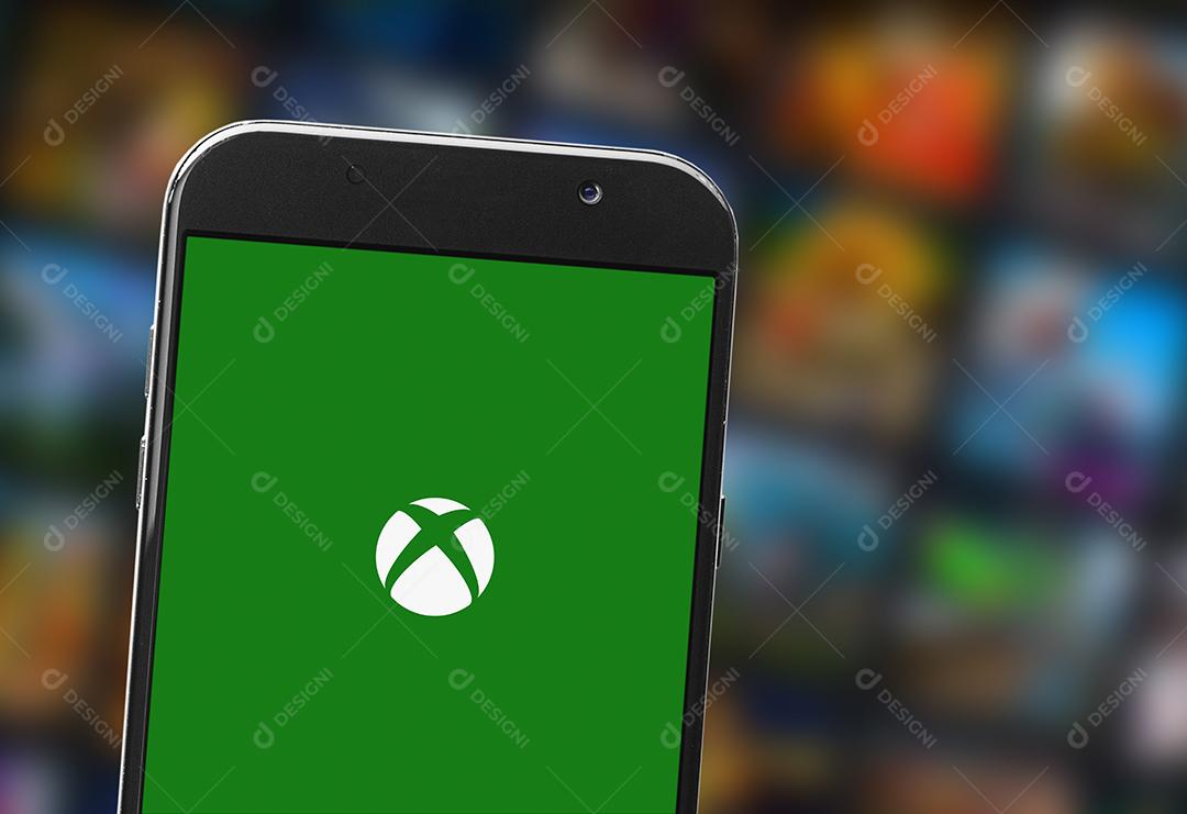 Aplicativo Xbox na Tela do Smartphone Imagem JPG