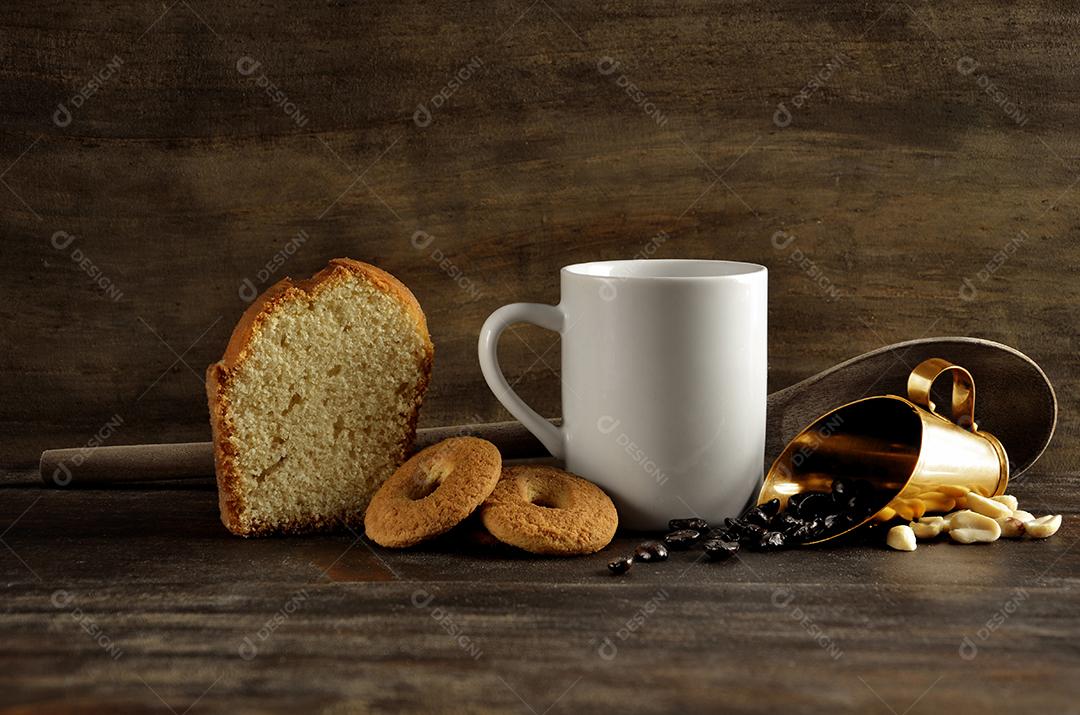 Café Bolo e Bolacha da Fazenda Imagem JPG