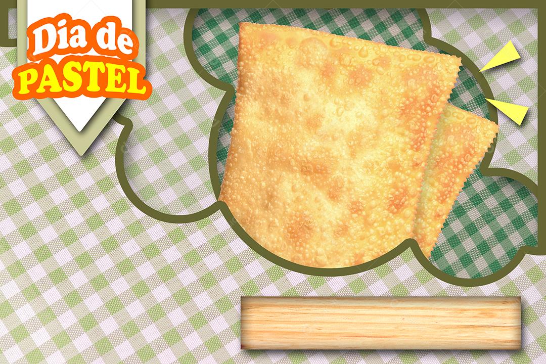 Ilustração de Banner Com Dois Pastéis Escrito Dia de Pastel Imagem JPG
