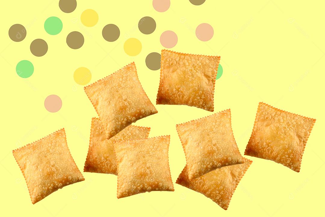 Mini Pastéis Em Movimento Festivo Imagem JPG