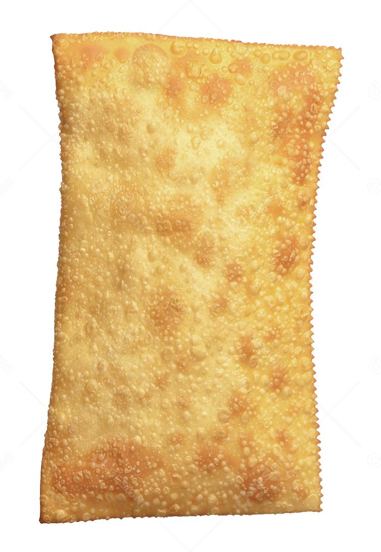 Pastel Frito Grande Isolado Em Fundo Branco Imagem JPG