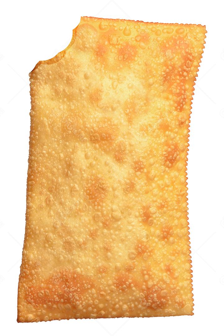 Pastel Frito Grande Isolado Em Fundo Branco Imagem JPG