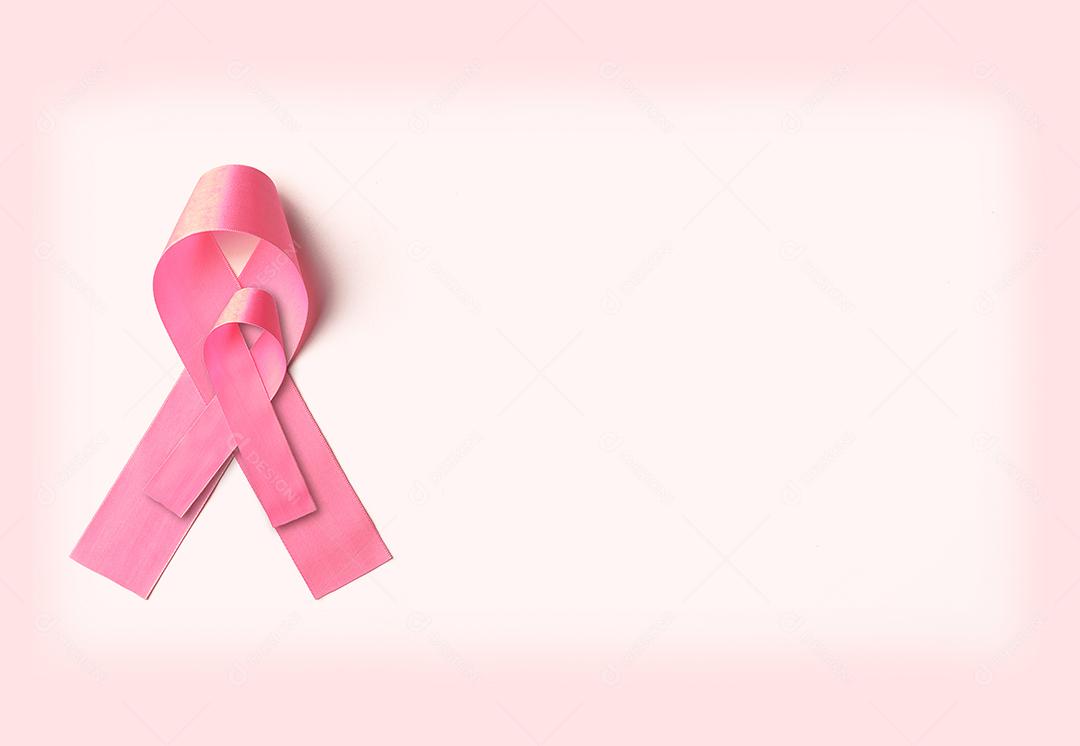 Fita Rosa Simbolizando a Luta Contra o Cancer Em Outubro Imagem JPG