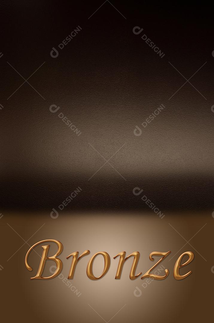 Ilustração Em Fundo Preto Escrito Bronze na Base Imagem JPG