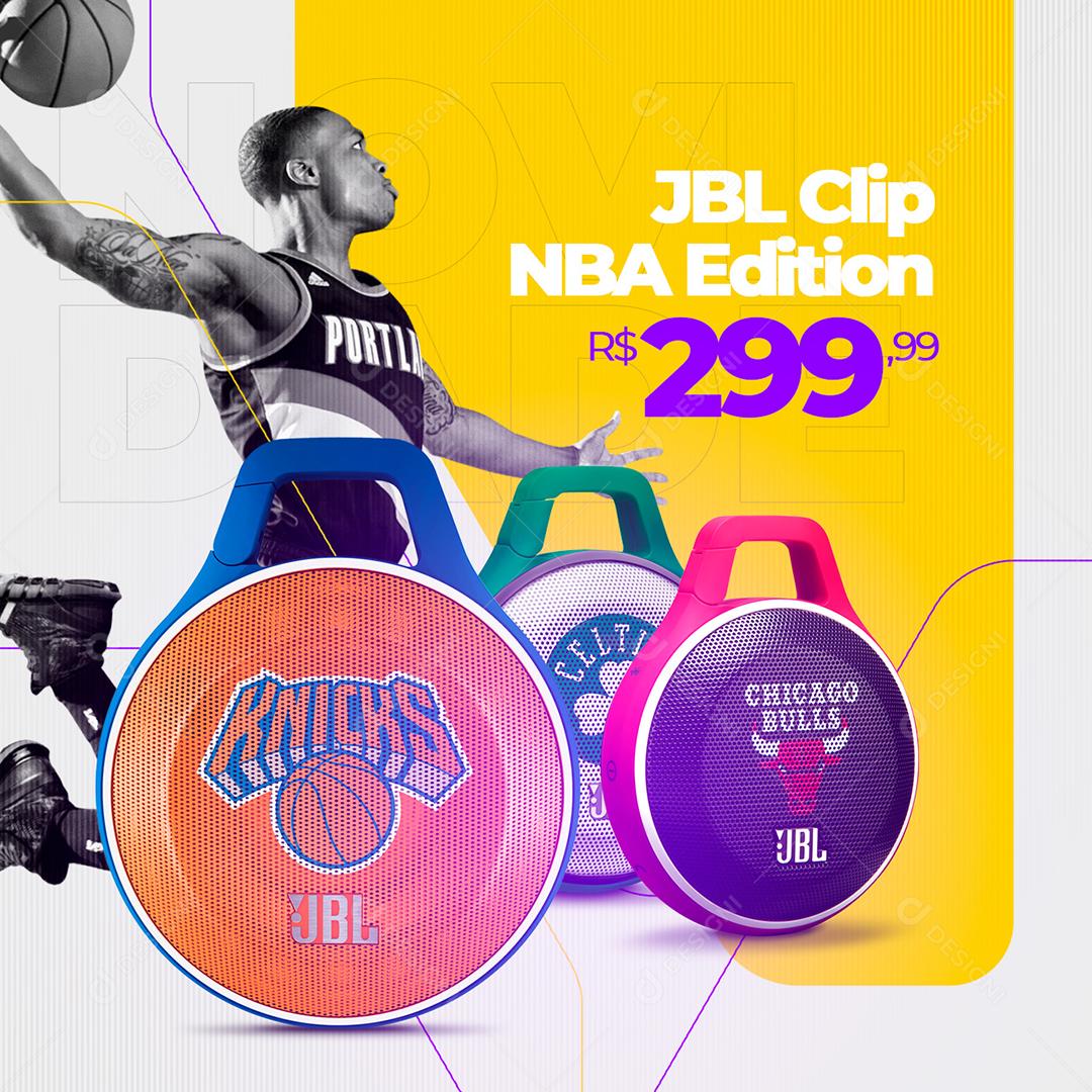 Social Media Lojas De Eletrônicos E Celular JBL Clip NBA PSD Editável
