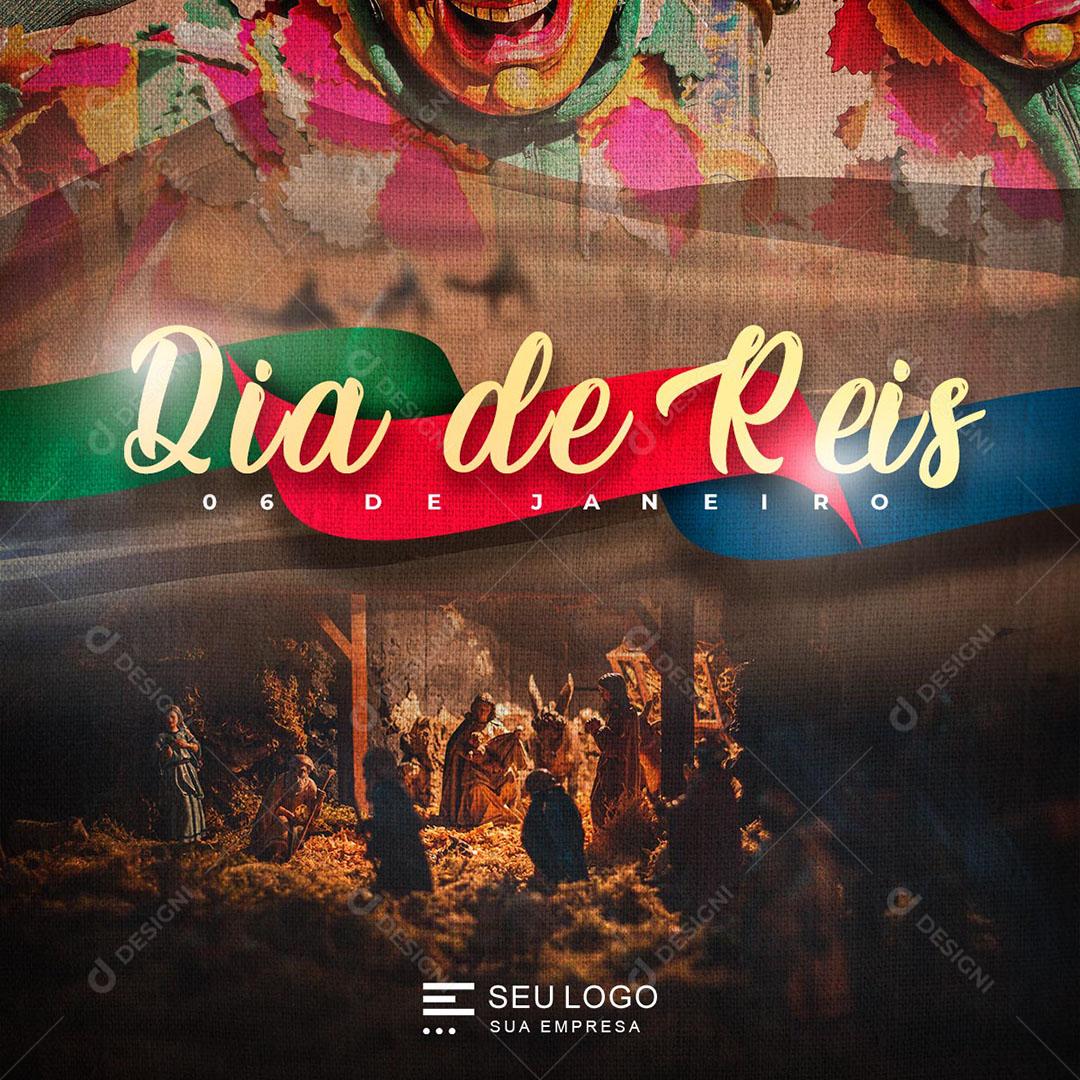 Social Media Dia de Reis PSD Editável