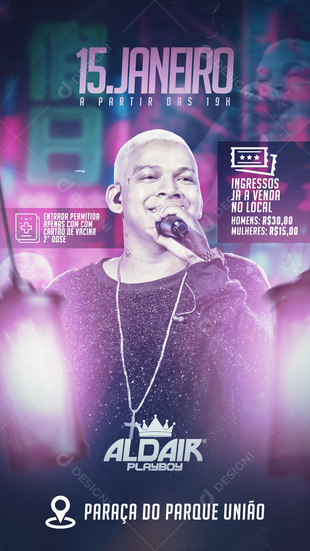 Flyers Agendas Aldair Playboy Social Media PSD Editável