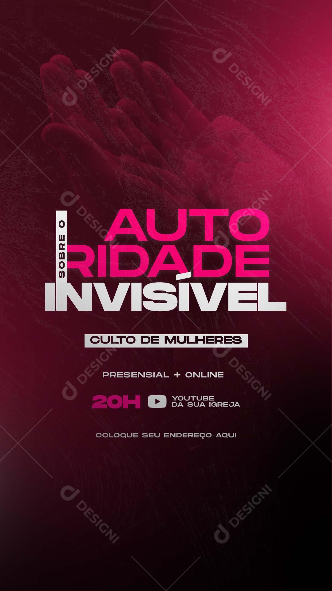 Autoridade Sobre o Invisível Story Social Media PSD Editável