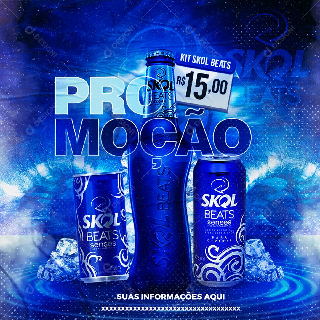 Social Media Cerveja Promoção Bebidas PSD Editável